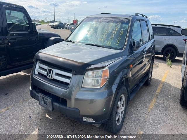 Продаж на аукціоні авто 2007 Honda Pilot Ex-l, vin: 2HKYF18527H003213, номер лоту: 20268560