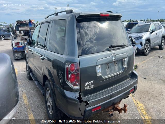 Продаж на аукціоні авто 2007 Honda Pilot Ex-l, vin: 2HKYF18527H003213, номер лоту: 20268560
