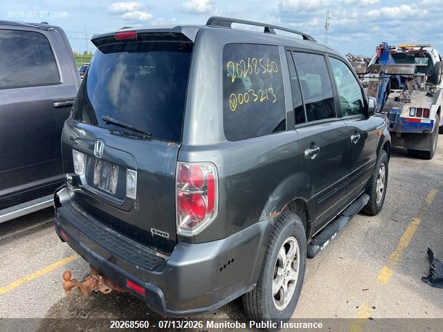 Продаж на аукціоні авто 2007 Honda Pilot Ex-l, vin: 2HKYF18527H003213, номер лоту: 20268560