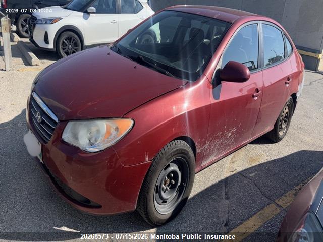 20268573 :رقم المزاد ، KMHDU45D09U782441 vin ، 2009 Hyundai Elantra Gl مزاد بيع
