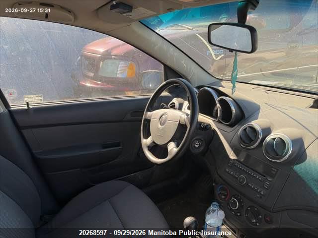 20268597 :رقم المزاد ، 3G2TV55E69L115125 vin ، 2009 Pontiac G3 Wave مزاد بيع