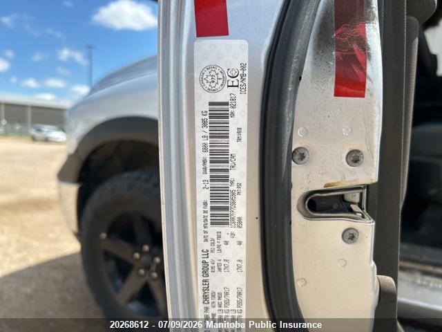 20268612 :رقم المزاد ، 1C6RR7FP7DS605905 vin ، 2013 Dodge Ram 1500 St Quad Cab مزاد بيع