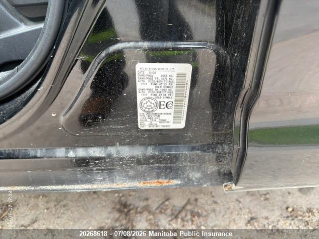 Aukcja sprzedaży 2010 Nissan Rogue Sl, vin: JN8AS5MV3AW105488, numer aukcji: 20268618