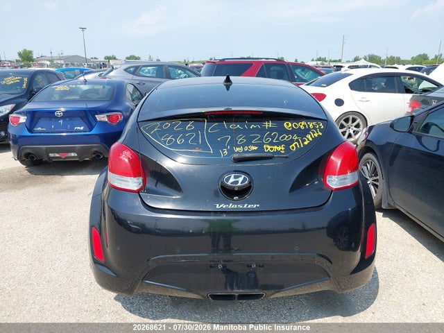 2013 Hyundai Veloster მანქანა იყიდება აუქციონზე, vin: KMHTC6AD8DU089853, აუქციონის ნომერი: 20268621