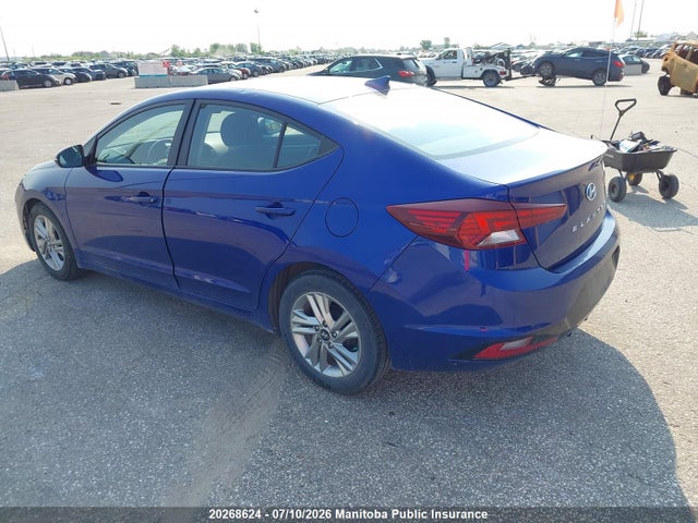 2019 Hyundai Elantra Sel/value/limited მანქანა იყიდება აუქციონზე, vin: KMHD84LF1KU739273, აუქციონის ნომერი: 20268624