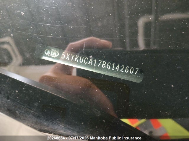 2011 Kia Sorento Ex მანქანა იყიდება აუქციონზე, vin: 5XYKUCA17BG142607, აუქციონის ნომერი: 20268634