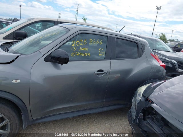 2013 Nissan Juke Sl მანქანა იყიდება აუქციონზე, vin: JN8AF5MR5DT206173, აუქციონის ნომერი: 20268666