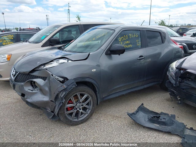 2013 Nissan Juke Sl მანქანა იყიდება აუქციონზე, vin: JN8AF5MR5DT206173, აუქციონის ნომერი: 20268666