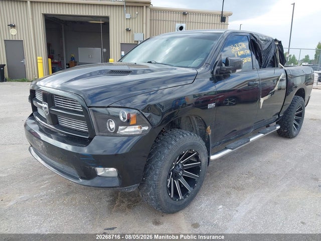 2011 Dodge Ram 1500 Sport Crew Cab მანქანა იყიდება აუქციონზე, vin: 1D7RV1CT8BS522120, აუქციონის ნომერი: 20268716