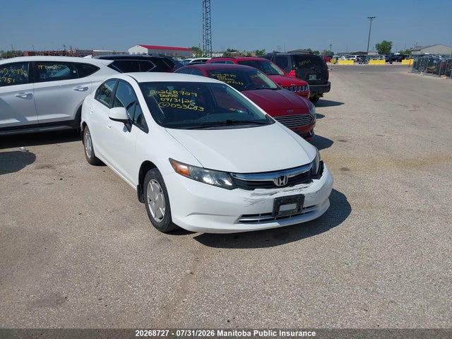 20268727 :رقم المزاد ، 2HGFB2F44CH053683 vin ، 2012 Honda Civic Lx مزاد بيع