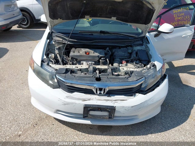 2012 Honda Civic Lx მანქანა იყიდება აუქციონზე, vin: 2HGFB2F44CH053683, აუქციონის ნომერი: 20268727