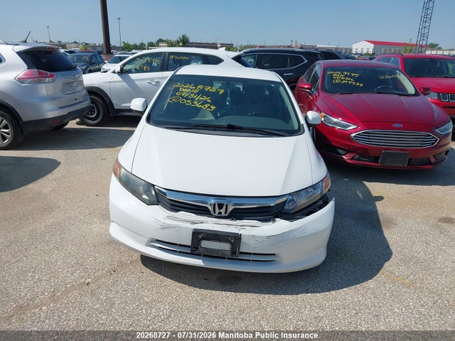 2012 Honda Civic Lx მანქანა იყიდება აუქციონზე, vin: 2HGFB2F44CH053683, აუქციონის ნომერი: 20268727