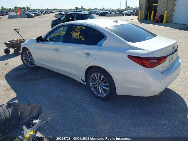 20268728 :رقم المزاد ، JN1EV7BRXPM542756 vin ، 2023 Infiniti Q50 Luxe 3.0t مزاد بيع