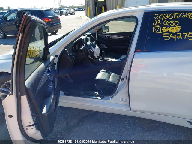 20268728 :رقم المزاد ، JN1EV7BRXPM542756 vin ، 2023 Infiniti Q50 Luxe 3.0t مزاد بيع