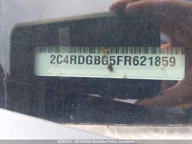 Продаж на аукціоні авто 2015 Dodge Grand Caravan Cvp, vin: 2C4RDGBG5FR621859, номер лоту: 20268733