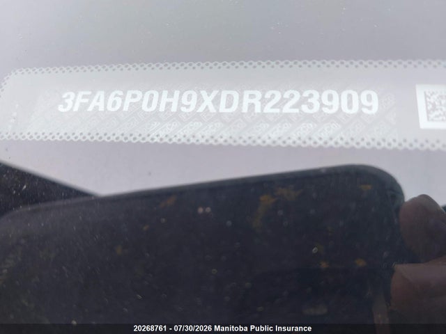 Auction sale of the 2013 Ford Fusion Se, vin: 3FA6P0H9XDR223909, lot number: 20268761