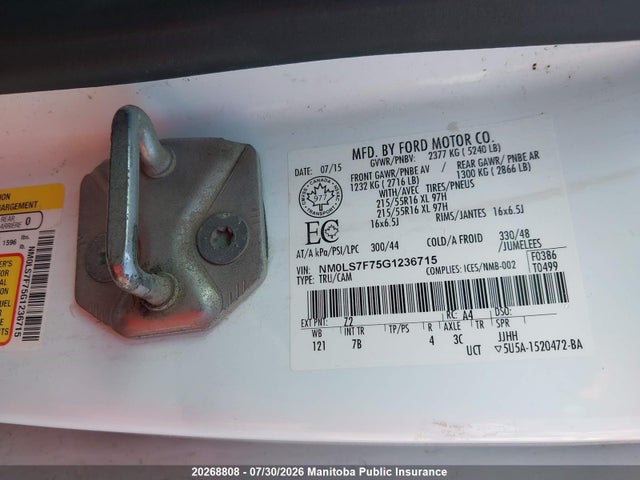 Aukcja sprzedaży 2016 Ford Transit Connect Xlt Cargo Van, vin: NM0LS7F75G1236715, numer aukcji: 20268808