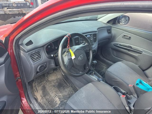 20268812 :رقم المزاد ، KNADH4B33A6604274 vin ، 2010 Kia Rio Ex مزاد بيع