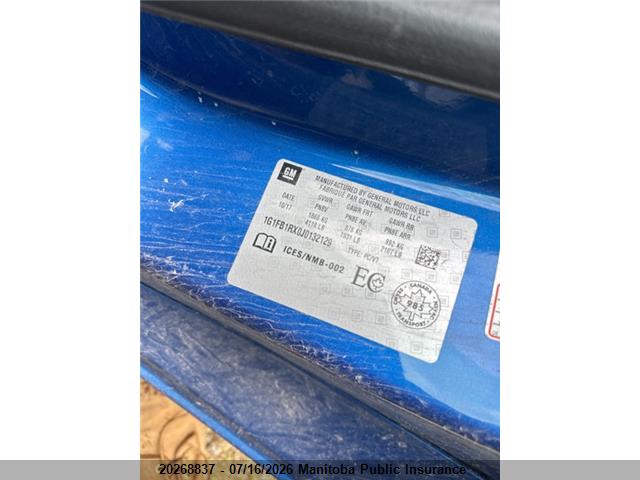 Продажа на аукционе авто 2018 Chevrolet Camaro Lt, vin: 1G1FB1RX0J0132129, номер лота: 20268837
