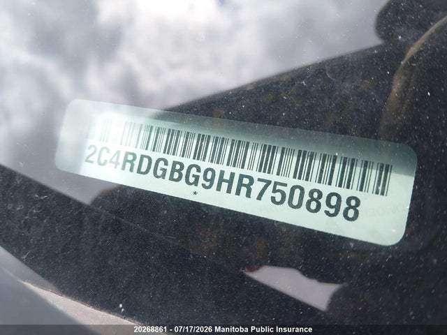 Dodge Grand Caravan Sxt 2017 2C4RDGBG9HR750898 Image 9