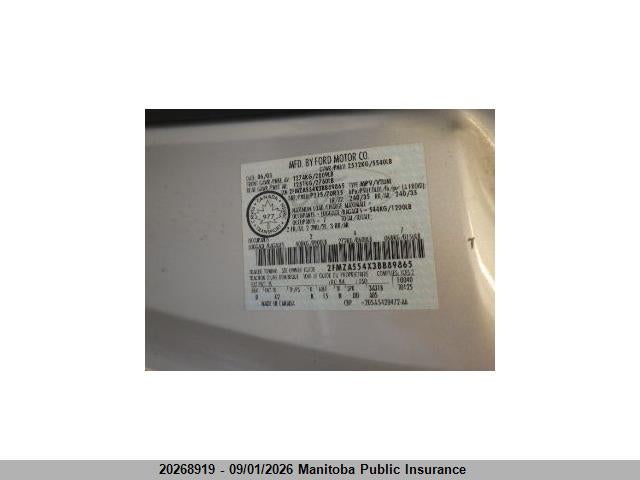 Продаж на аукціоні авто 2003 Ford Windstar Lx, vin: 2FMZA554X3BB89865, номер лоту: 20268919