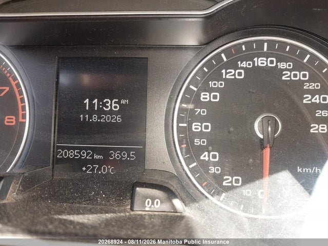 2013 Audi A4 2.0t Quattro მანქანა იყიდება აუქციონზე, vin: WAUBFCFL4DN026987, აუქციონის ნომერი: 20268924