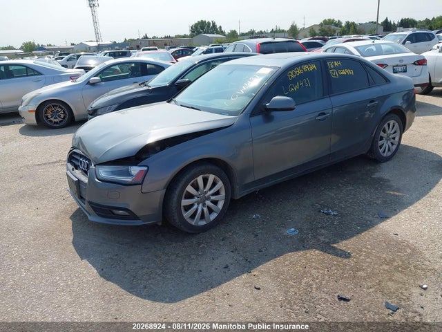 2013 Audi A4 2.0t Quattro მანქანა იყიდება აუქციონზე, vin: WAUBFCFL4DN026987, აუქციონის ნომერი: 20268924