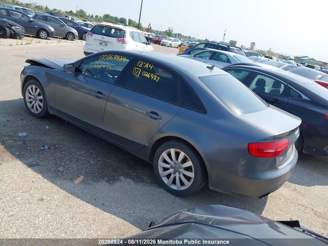 2013 Audi A4 2.0t Quattro მანქანა იყიდება აუქციონზე, vin: WAUBFCFL4DN026987, აუქციონის ნომერი: 20268924