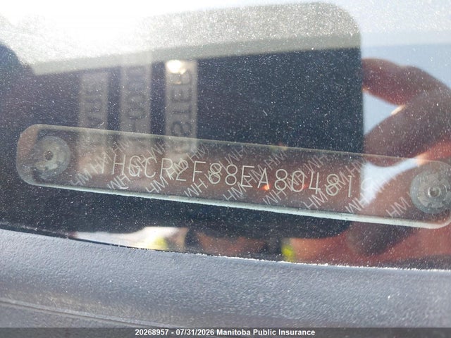 Honda ACCORD EX 2014 1HGCR2F88EA804819 Image 8