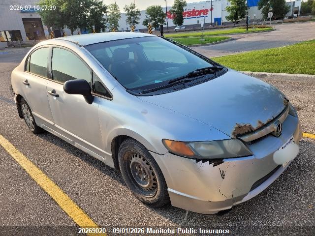 Продаж на аукціоні авто 2006 Honda Civic Dx-g, vin: 2HGFA16326H016088, номер лоту: 20269020