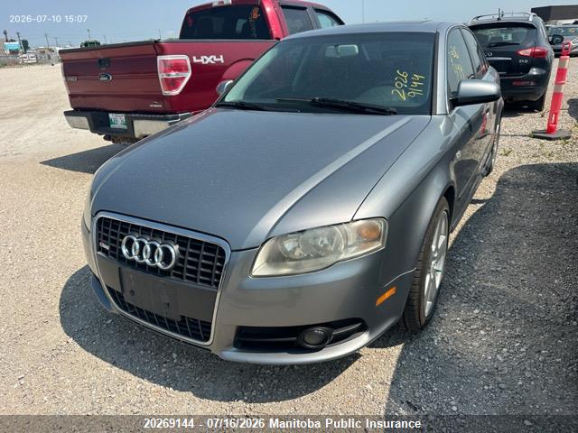2007 Audi A4 2.0t S-line Quattro მანქანა იყიდება აუქციონზე, vin: WAUEF78E57A048060, აუქციონის ნომერი: 20269144
