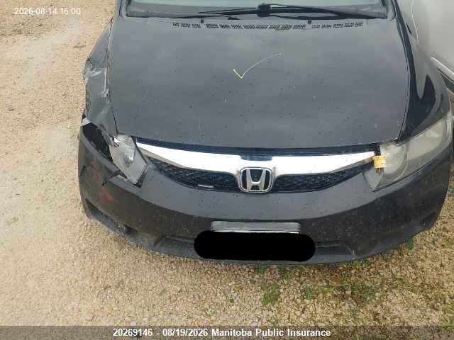 20269146 :رقم المزاد ، 2HGFA16439H111319 vin ، 2009 Honda Civic Dx-g مزاد بيع