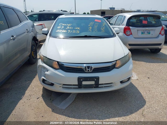 20269155 :رقم المزاد ، 2HGFB2F93CH007242 vin ، 2012 Honda Civic Dx مزاد بيع
