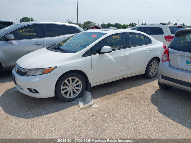 20269155 :رقم المزاد ، 2HGFB2F93CH007242 vin ، 2012 Honda Civic Dx مزاد بيع