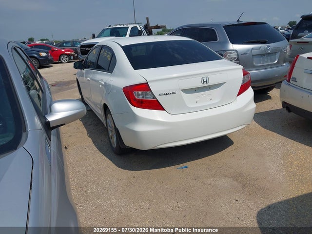 20269155 :رقم المزاد ، 2HGFB2F93CH007242 vin ، 2012 Honda Civic Dx مزاد بيع