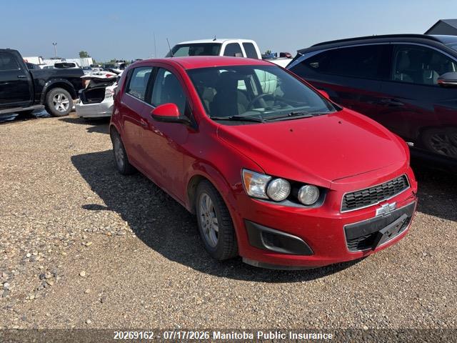 Продаж на аукціоні авто 2012 Chevrolet Sonic Lt, vin: 1G1JC6EHXC4129642, номер лоту: 20269162