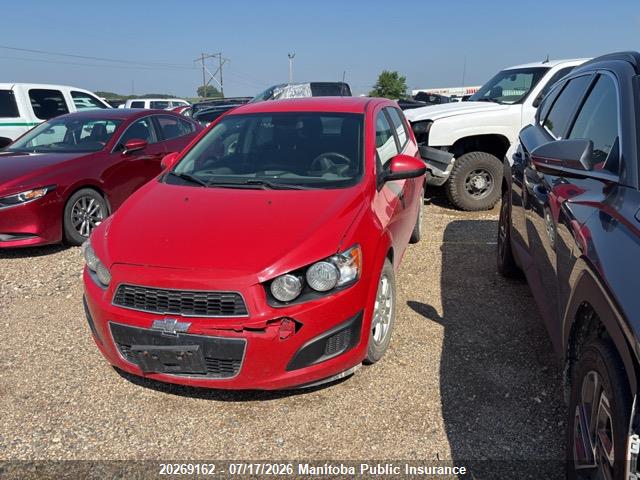 Продажа на аукционе авто 2012 Chevrolet Sonic Lt, vin: 1G1JC6EHXC4129642, номер лота: 20269162