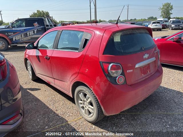 Продажа на аукционе авто 2012 Chevrolet Sonic Lt, vin: 1G1JC6EHXC4129642, номер лота: 20269162