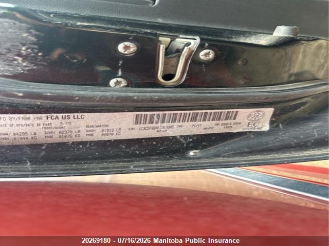 20269180 :رقم المزاد ، 1C3CDFBBXFD316305 vin ، 2015 Dodge Dart Sxt مزاد بيع