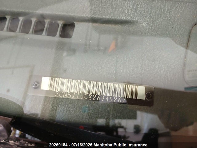 2002 Chevrolet Tracker მანქანა იყიდება აუქციონზე, vin: 2CNBJ13C826945267, აუქციონის ნომერი: 20269184