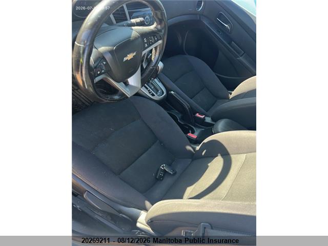20269211 :رقم المزاد ، 1G1PG5SC3C7312316 vin ، 2012 Chevrolet Cruze Lt Turbo مزاد بيع