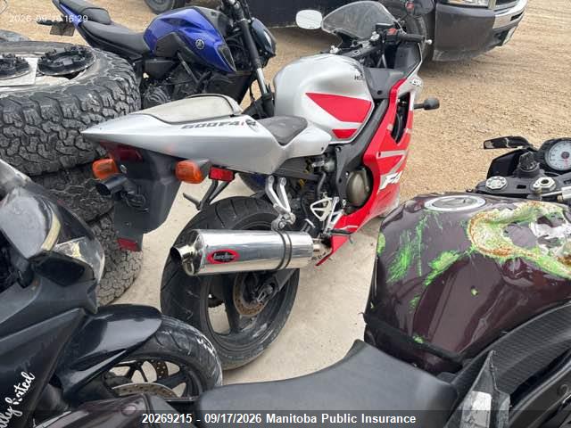 Aukcja sprzedaży 2002 Honda Cbr600f, vin: JH2PC352X2M300830, numer aukcji: 20269215
