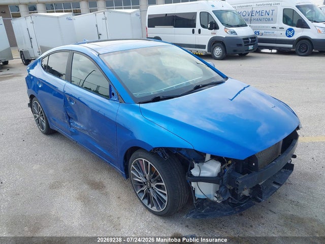 20269238 :رقم المزاد ، KMHD04LB4JU516518 vin ، 2018 Hyundai Elantra Sport مزاد بيع