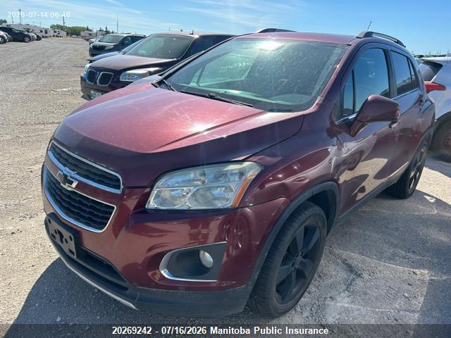 Chevrolet TRAX LTZ 2014 3GNCJSSB6EL223715 Image 2