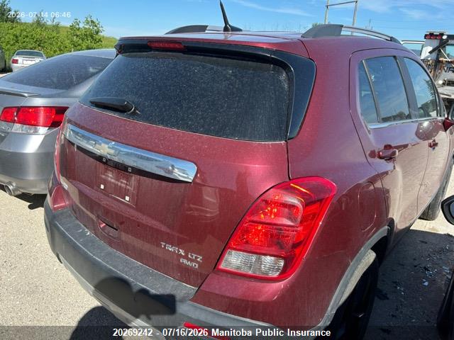 Chevrolet TRAX LTZ 2014 3GNCJSSB6EL223715 Image 4