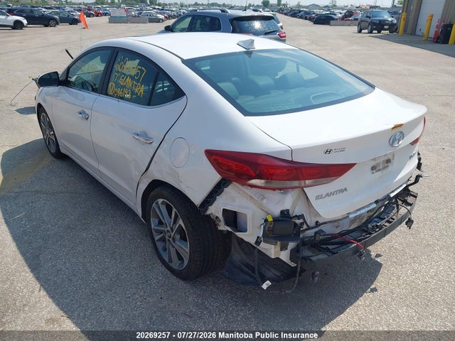 Aukcja sprzedaży 2017 Hyundai Elantra Limited, vin: KMHD84LF1HU086193, numer aukcji: 20269257