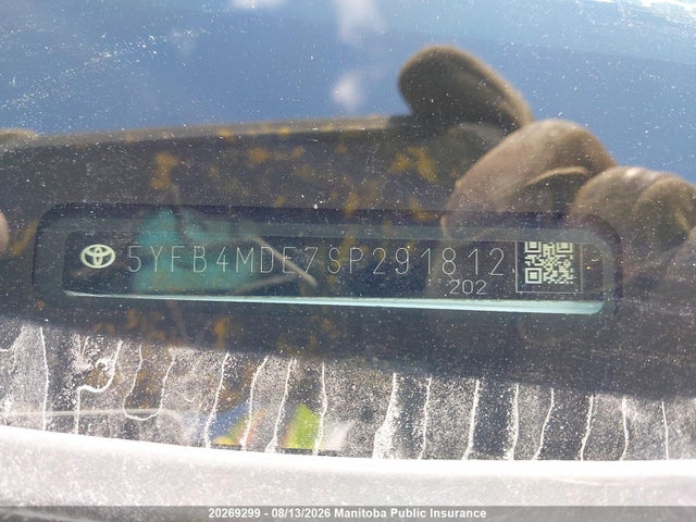 2025 Toyota Corolla Le მანქანა იყიდება აუქციონზე, vin: 5YFB4MDE7SP291812, აუქციონის ნომერი: 20269299