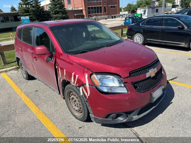 Продаж на аукціоні авто 2012 Chevrolet Orlando Lt, vin: KL77P2EM1CK665187, номер лоту: 20269396