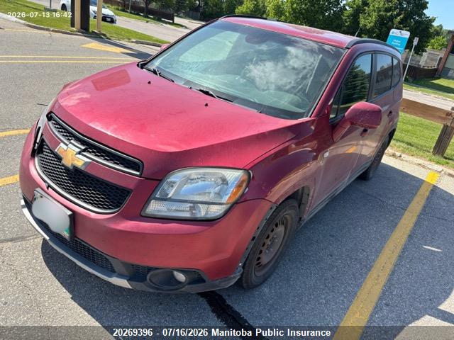 Продажа на аукционе авто 2012 Chevrolet Orlando Lt, vin: KL77P2EM1CK665187, номер лота: 20269396