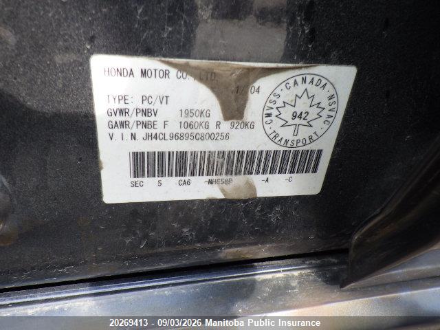 Aukcja sprzedaży 2005 Acura Tsx, vin: JH4CL96895C800256, numer aukcji: 20269413